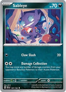 Sableye 107/162  - Reverse Holofoil SV05 Temporal Forces - Uncommon