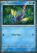 Carvanha 093  - Holofoil SV Scarlet & Violet Promo Cards - Promo