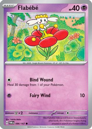 Flabebe 086/167  - Reverse Holofoil SV06 Twilight Masquerade - Common