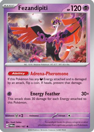 Fezandipiti 096/167  - Holofoil SV06 Twilight Masquerade - Rare