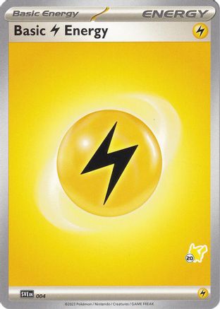 Basic Lightning Energy - Pikachu 20 004  Battle Academy 2024 - Common