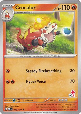 Crocalor - Armarouge 30 036  Battle Academy 2024 - Uncommon