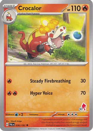 Crocalor - Armarouge 51 036  Battle Academy 2024 - Uncommon
