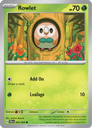 Rowlet 003  - Reverse Holofoil SV Shrouded Fable - Common