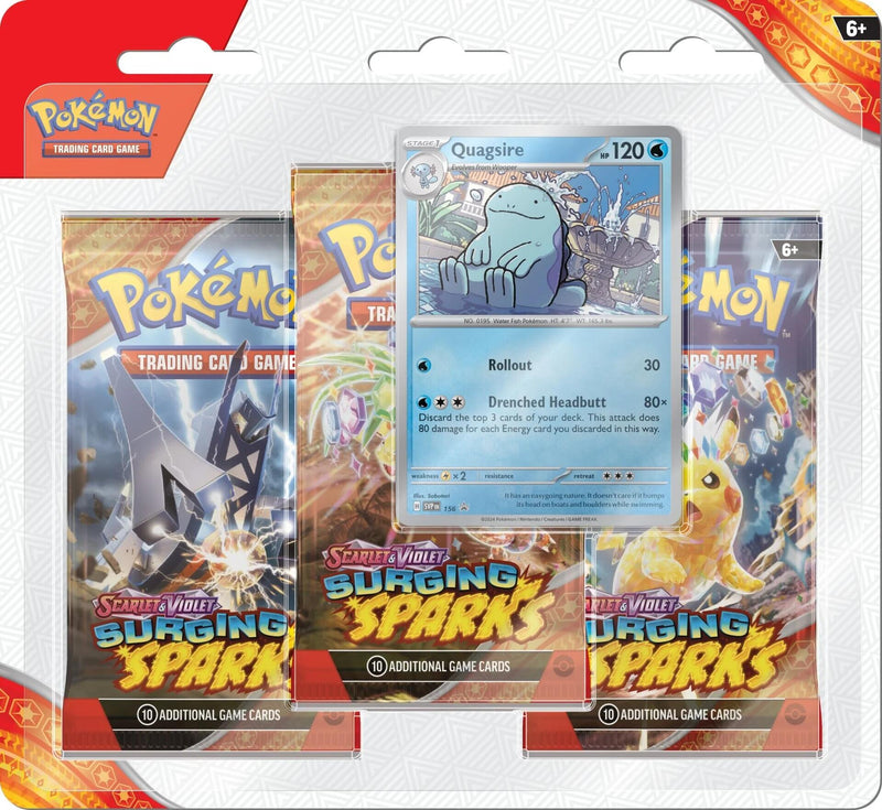 Surging Sparks 3 Pack Blisters [Quagsire]