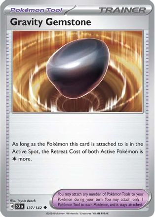 Gravity Gemstone 137  - Reverse Holofoil SV07 Stellar Crown - Uncommon