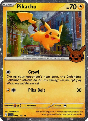 Pikachu - 018/091 (Cosmos Holo) [TTBB24 - 018/091]