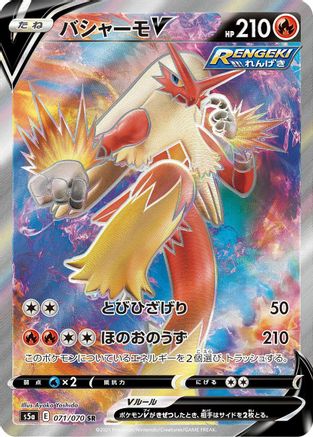 Blaziken V - 071/070 (071/070) - S5a Peerless Fighters