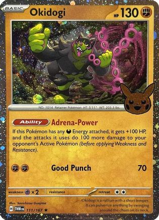 Okidogi (Cosmos Holo) 111/167  - Holofoil Trick or Trade BOOster Bundle 2024 - Holo Rare