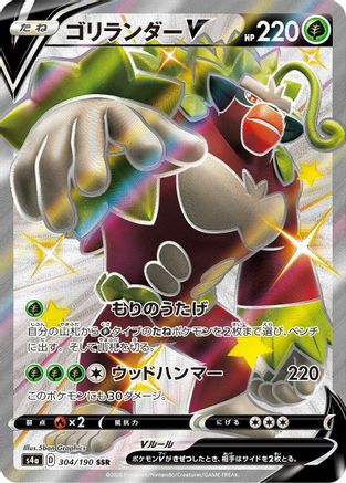Rillaboom V - 304/190 (304/190) - S4a Shiny Star V