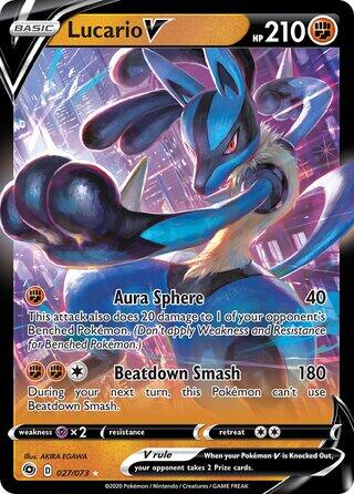 Lucario V - 027/073 (Non-Holo) [PR - 27/73]