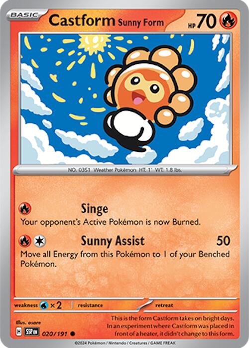 Castform Sunny Form - 020/191 [SV08 - 020/191]