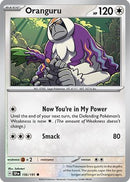 Oranguru 156/191  - Reverse Holofoil SV08 Surging Sparks - Common