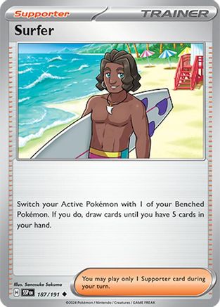 Surfer 187/191  SV08 Surging Sparks - Uncommon
