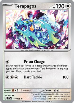 Terapagos 161/191  - Holofoil SV08 Surging Sparks - Rare