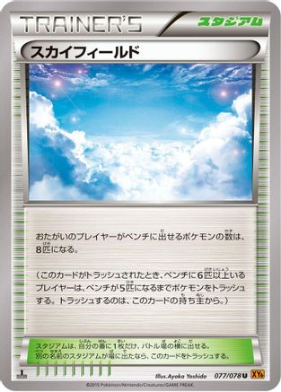 Sky Field (077/078) - XY6 Emerald Break