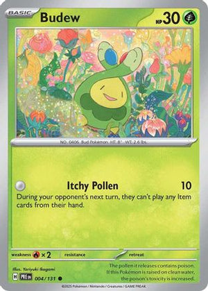 Budew 004/131  - Reverse Holofoil SV Prismatic Evolutions - Common