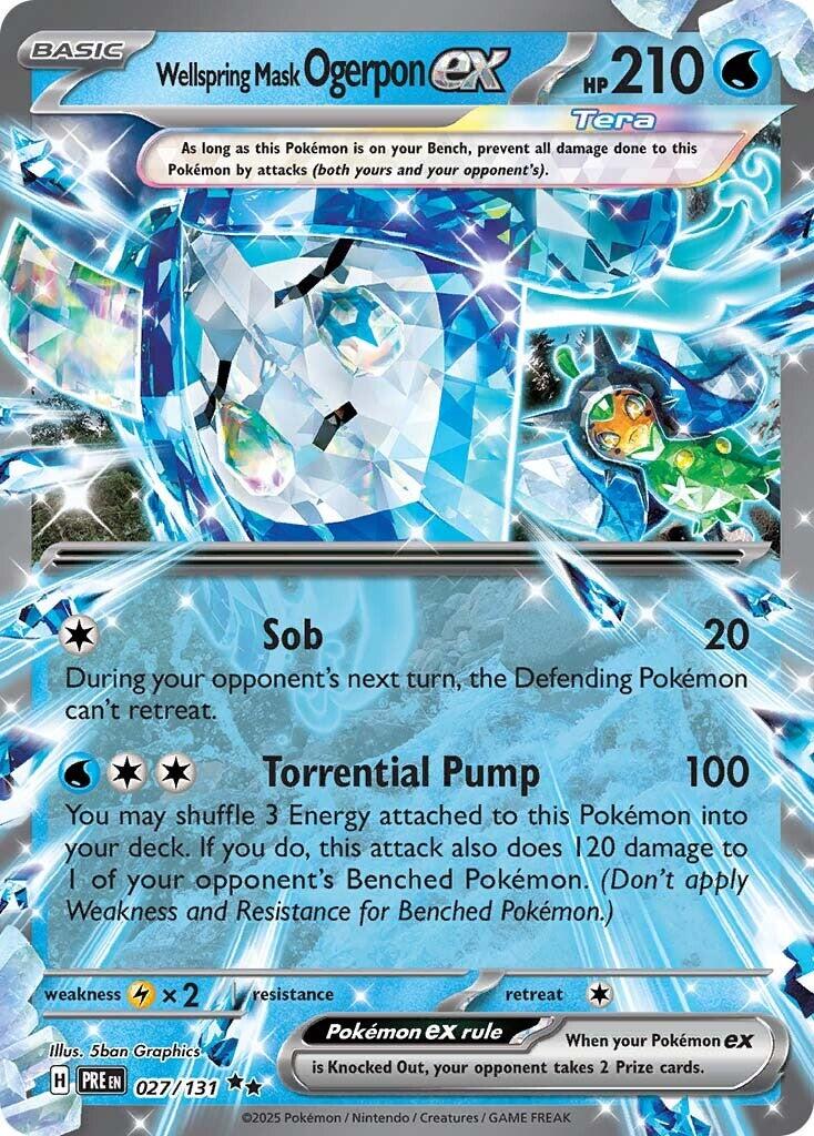 Wellspring Mask Ogerpon ex - 027/131 [PRE - 027]