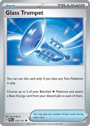 Glass Trumpet 110/131  - Reverse Holofoil SV Prismatic Evolutions - Uncommon