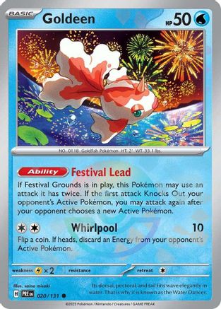 Goldeen (Poke Ball Pattern) 020/131  - Holofoil SV Prismatic Evolutions - Common