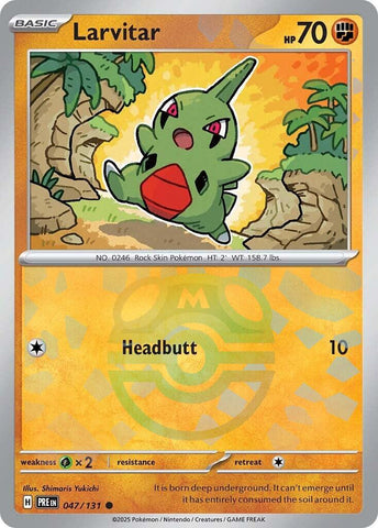 Larvitar (Master Ball Pattern) [PRE - 047/131]