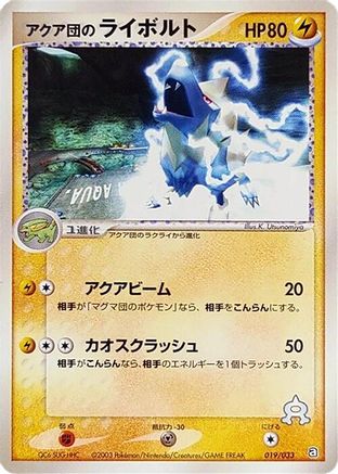 Team Aqua's Manectric (019/033) - Aqua Deck Kit