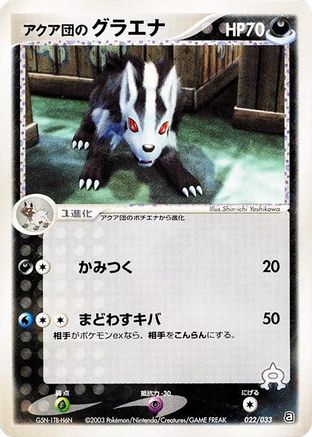 Team Aqua's Mightyena - 022/033 (022/033) - Aqua Deck Kit