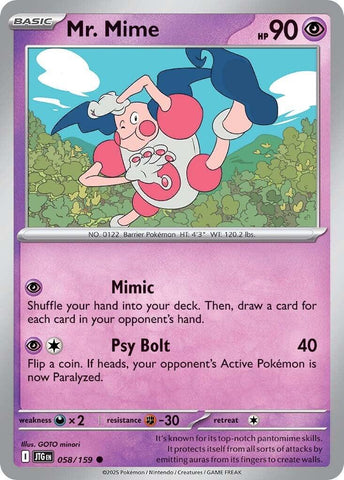 Mr. Mime [JTG - 058/159]