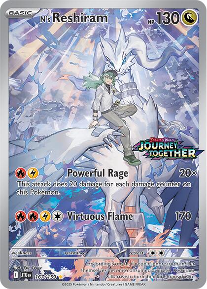 N's Reshiram - 167/159 (Journey Together Stamped) [167]