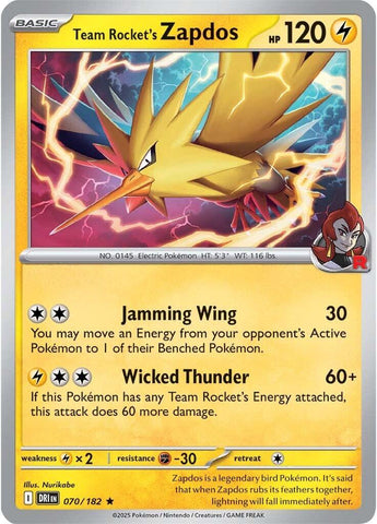 Team Rocket's Zapdos [DRI - 070/182]