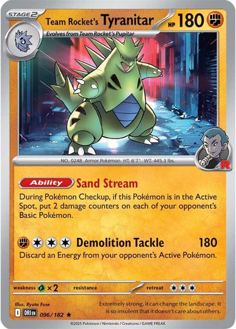 Team Rocket's Tyranitar [DRI - 096/182]
