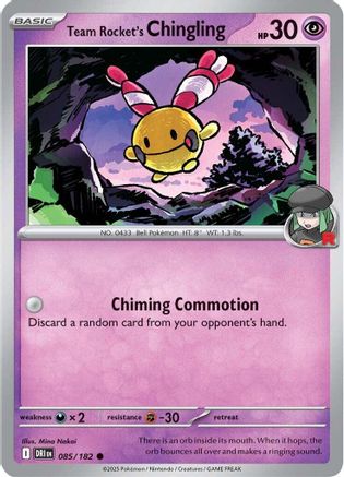 Team Rocket's Chingling 085/182  SV10 Destined Rivals - Common