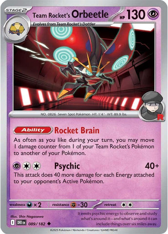 Team Rocket's Orbeetle - 089/182 [DRI - 089/182]