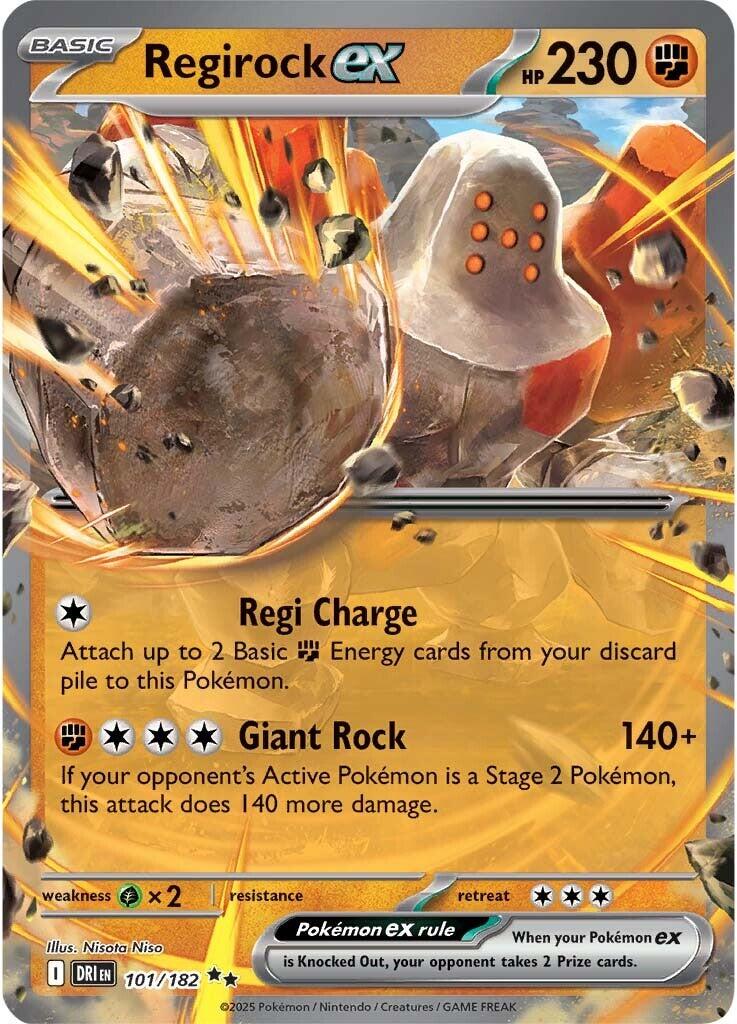 Regirock ex - 101/182 [DRI - 101]