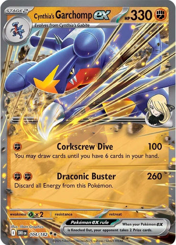 Cynthia's Garchomp ex - 104/182 [DRI - 104/182]