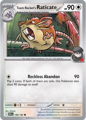 Team Rocket's Raticate - 148/182 [DRI - 148/182]