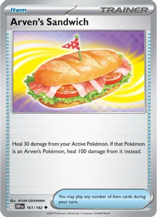 Arven's Sandwich 161/182  - Reverse Holofoil SV10 Destined Rivals - Uncommon