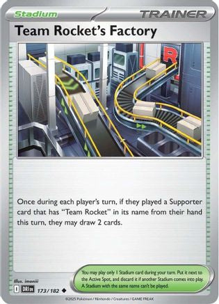Team Rocket's Factory 173/182  SV10 Destined Rivals - Uncommon