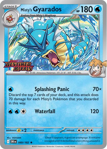Misty's Gyarados (Prerelease) [DRI - 049/182]