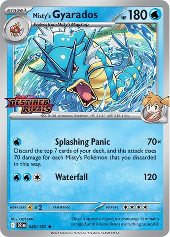 Misty's Gyarados (Prerelease) [MCAP - 049/182]