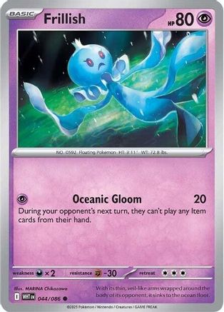 Frillish 044/086  SV White Flare - Common