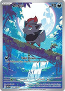 Zorua 142/086  - Holofoil SV White Flare - Illustration Rare