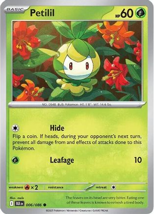 Petilil 006/086  SV Black Bolt - Common