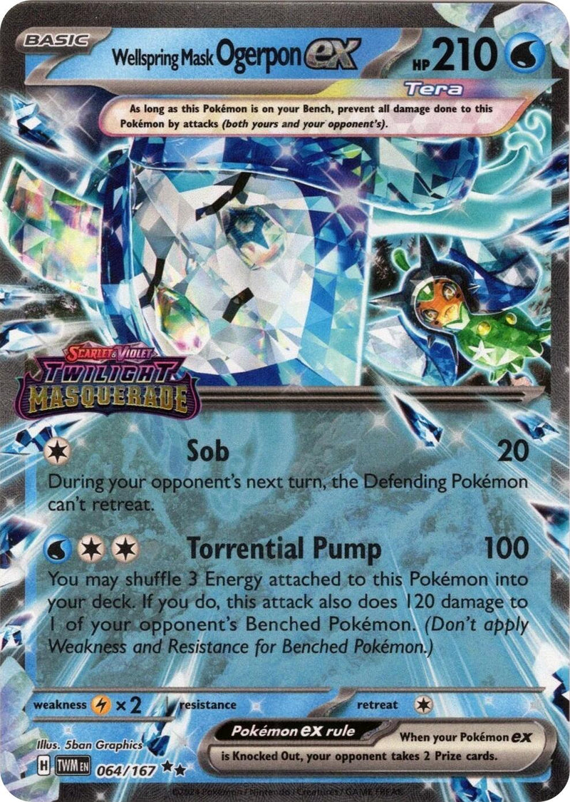 Wellspring Mask Ogerpon ex (Twilight Masquerade Stamp) [MCAP]