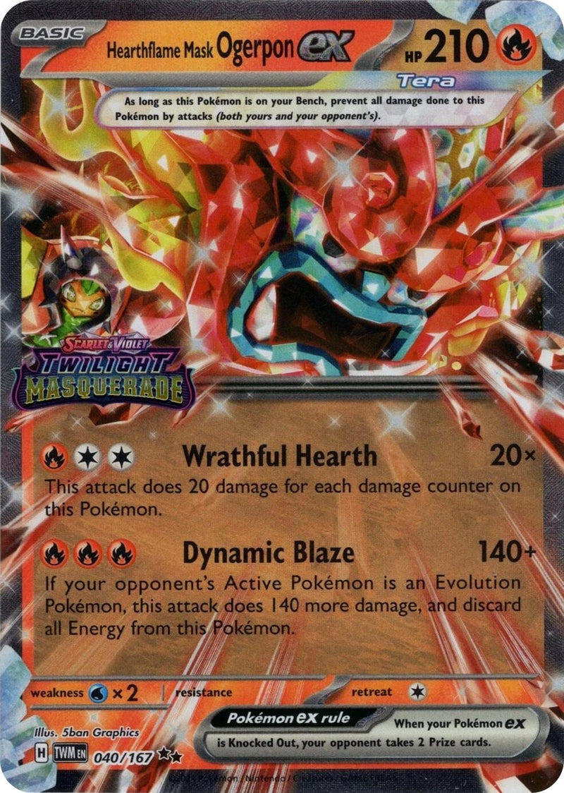 Hearthflame Mask Ogerpon ex (Twilight Masquerade Stamp) [MCAP]