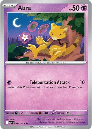 Abra 054/132 ME01 Mega Evolution - Common