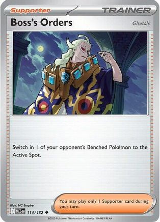 Boss's Orders [Ghetsis] 114/132  ME01 Mega Evolution - Uncommon