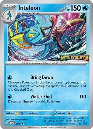 Inteleon 002  ME Mega Evolution Promo - Promo
