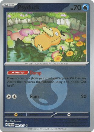 Psyduck 039/217  - Reverse Holofoil ME Ascended Heroes - Common
