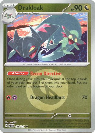 Drakloak 159/217  - Reverse Holofoil ME Ascended Heroes - Common
